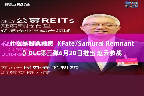 什么是股票融资 《Fate/Samurai Remnant》DLC第三弹6月20日推出 赵云参战