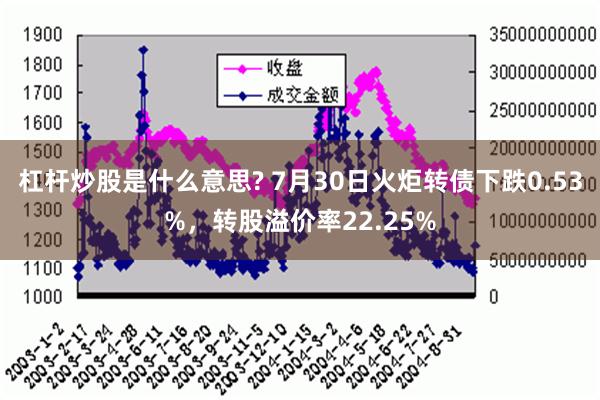 杠杆炒股是什么意思? 7月30日火炬转债下跌0.53%，转股溢价率22.25%